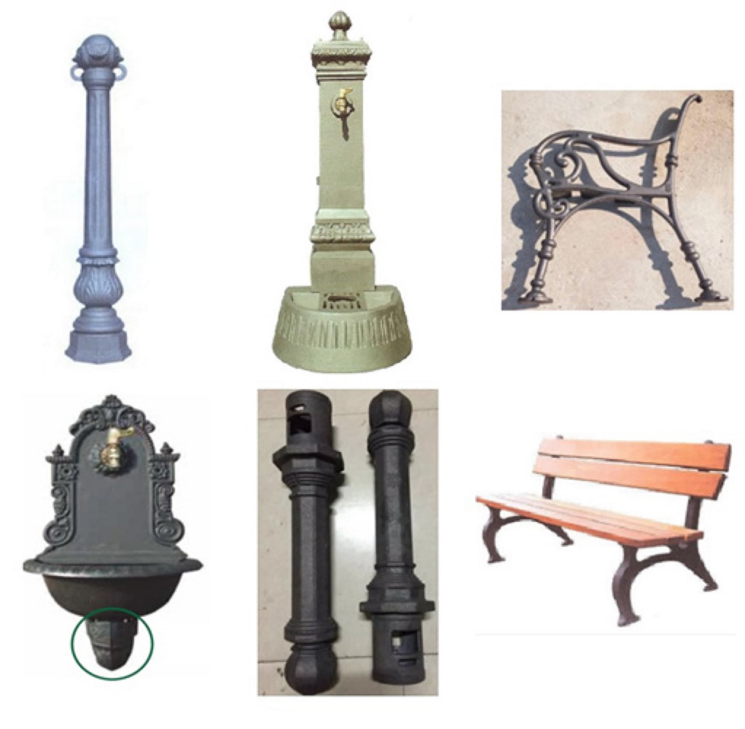 Cast iron steet furniture